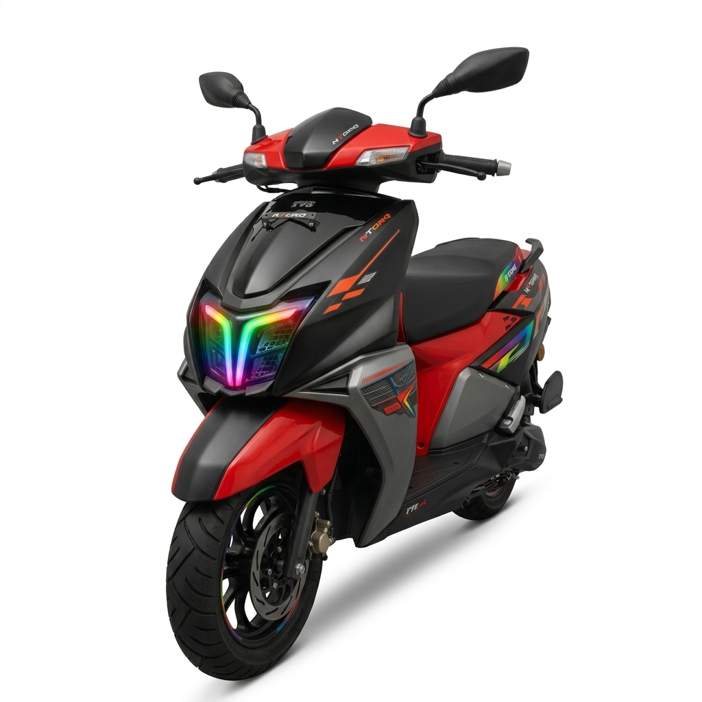 Customz Paradise® TVS Ntorq 125 Smart RGB Mobile App Control DRL - 142+ Modes - Plug & Play