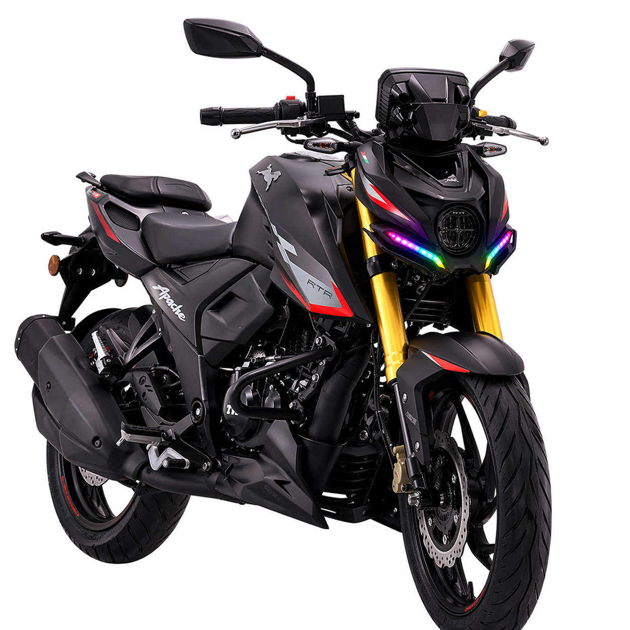 Customz Paradise® TVS Apache RTR 200 4V / 160 4V Smart RGB Mobile App Control DRL - 142+ Modes - Plug & Play