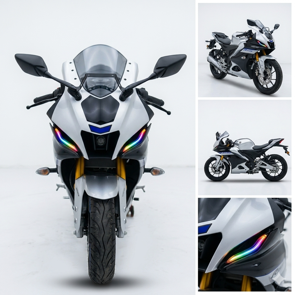 Customz Paradise® Yamaha R15 V4 Smart RGB Mobile App Control DRL - 142+ Modes - Plug & Play