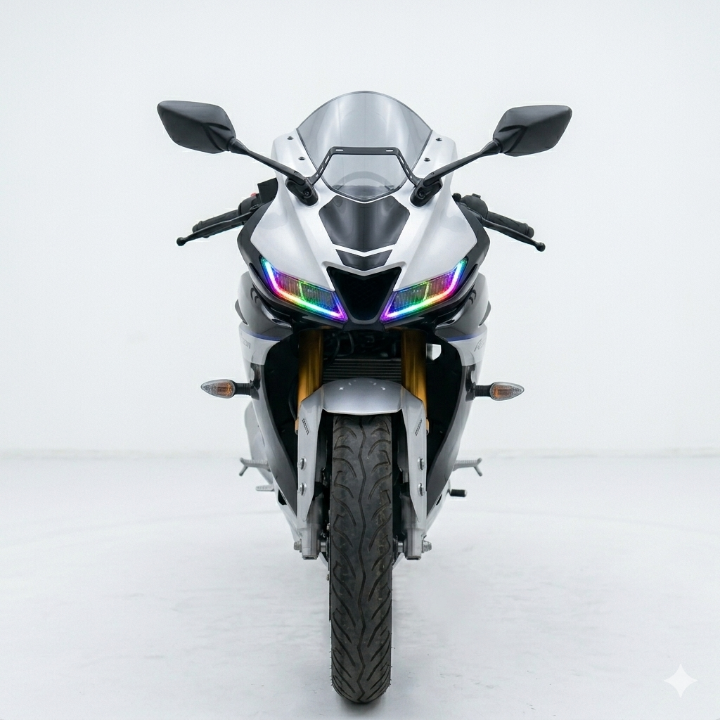 Customz Paradise® Yamaha R15 V3 / V3S Smart RGB Mobile App Control DRL - 142+ Modes - Plug & Play