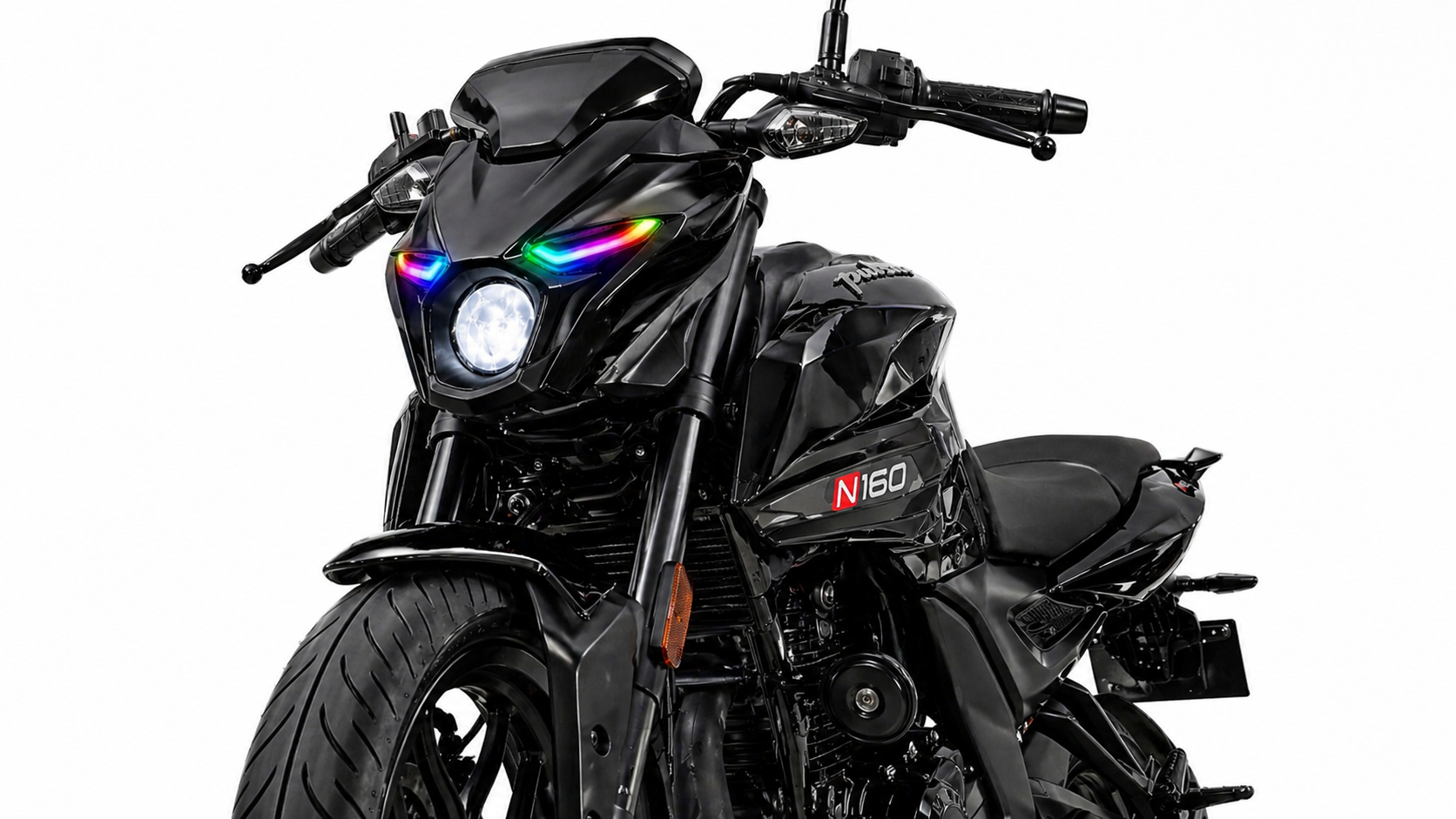 Customz Paradise® Bajaj Pulsar N250/N160/N150 Smart RGB Mobile App Control DRL - 142+ Modes - Plug & Play - [Classic Edition]