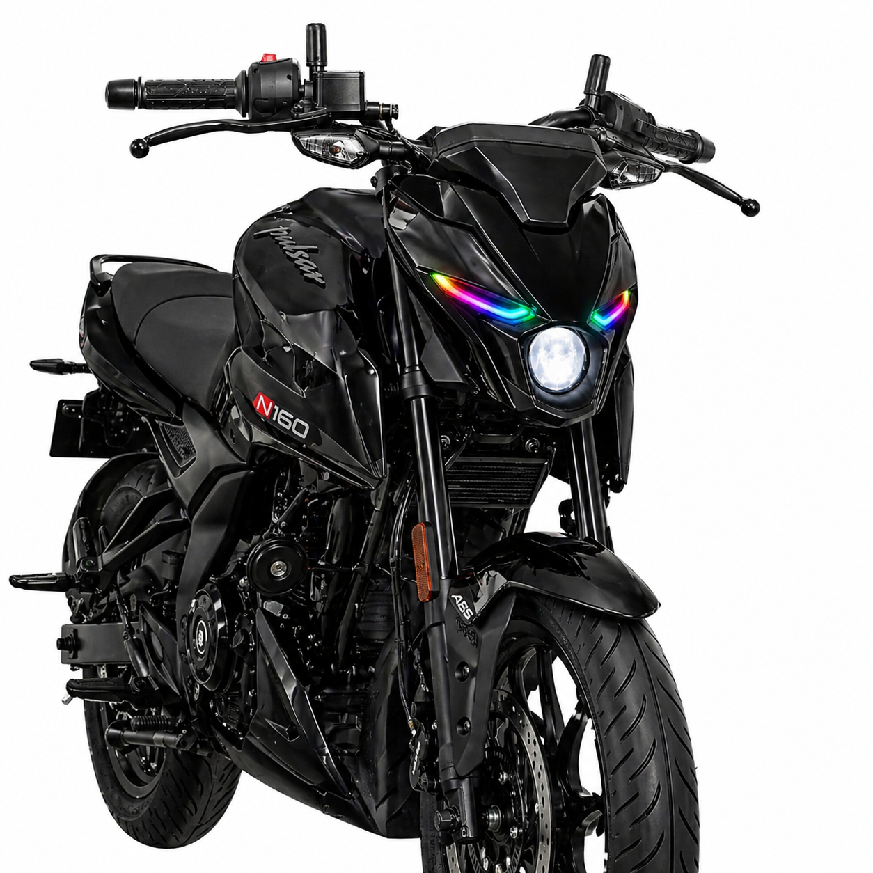 Customz Paradise® Bajaj Pulsar N250/N160/N150 Smart RGB Mobile App Control DRL - 142+ Modes - Plug & Play - [Classic Edition]