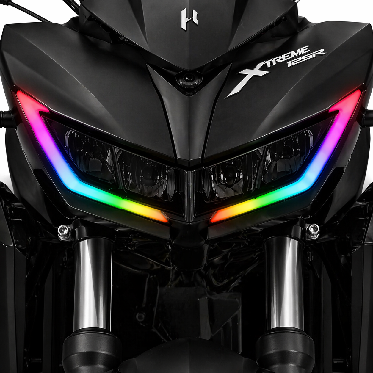Customz Paradise® Hero Xtreme 125R Smart RGB Mobile App Control DRL - 142+ Modes - Plug & Play - [Classic Edition]