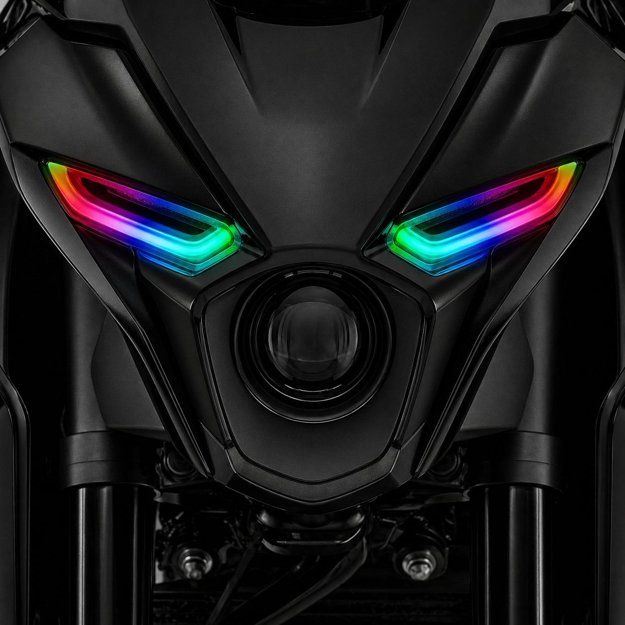 Customz Paradise® Bajaj Pulsar N250/N160/N150 Smart RGB Mobile App Control DRL - 142+ Modes - Plug & Play - [Classic Edition]